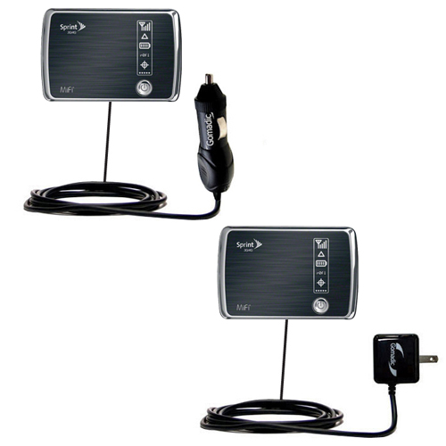Gomadic Car and Wall Charger Essential Kit suitable for the Novatel MIFI 4082 - Includes both AC Wall and DC Car Charging Options with TipExchange