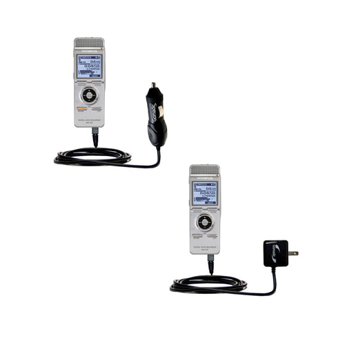 Car & Home Charger Kit compatible with the Olympus DM-420