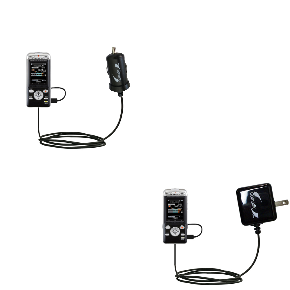 Car & Home Charger Kit compatible with the Olympus DM-901