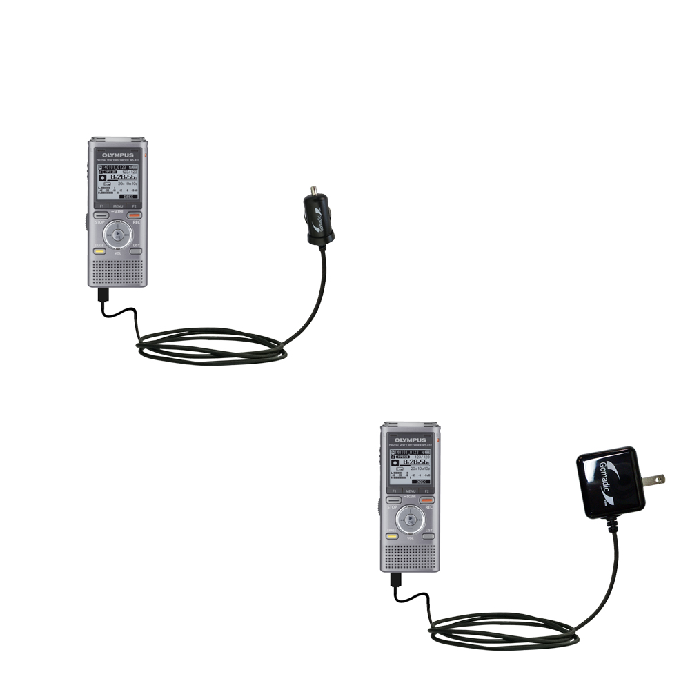 Car & Home Charger Kit compatible with the Olympus DS-2500