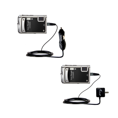 Car & Home Charger Kit compatible with the Olympus Stylus TOUGH 6020