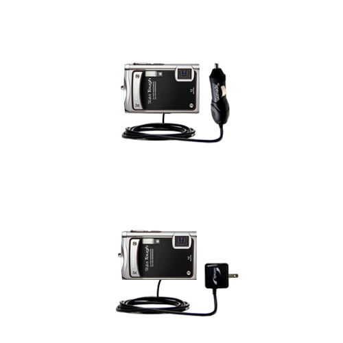 Car & Home Charger Kit compatible with the Olympus STYLUS TOUGH 8000