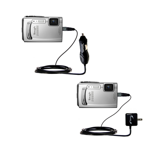 Car & Home Charger Kit compatible with the Olympus TG-310