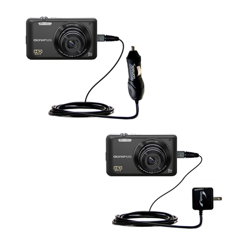 Car & Home Charger Kit compatible with the Olympus VG-120