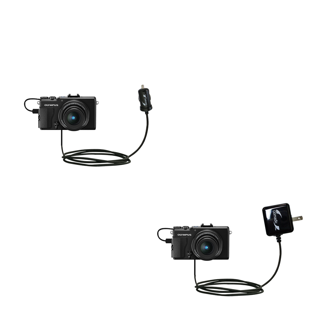 Car & Home Charger Kit compatible with the Olympus XZ-2