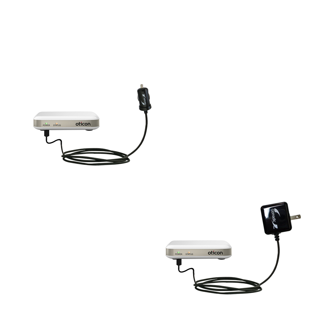 Car & Home Charger Kit compatible with the Oticon ConnectLine