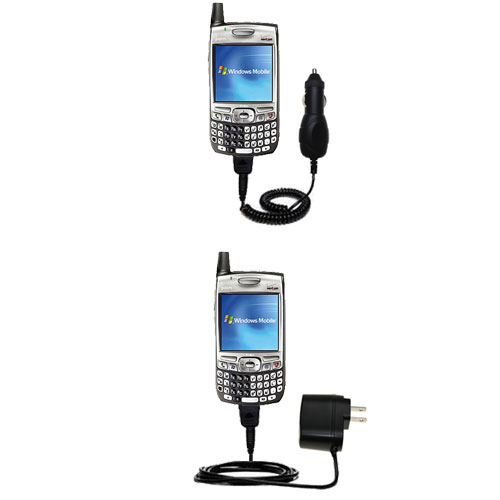 Car & Home Charger Kit compatible with the Palm Palm Treo 700wx