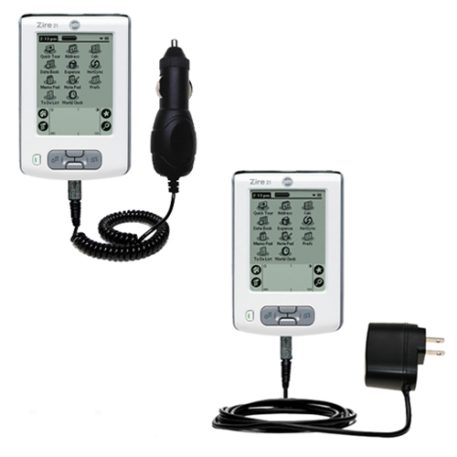 Car & Home Charger Kit compatible with the Palm Palm Zire 21