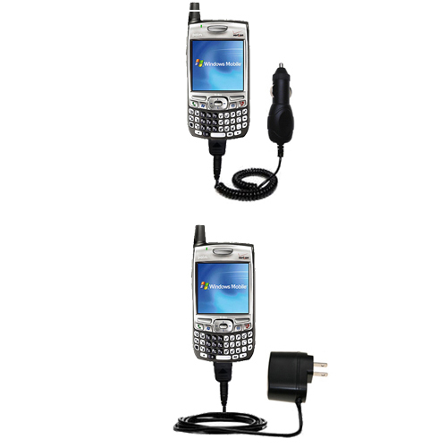 Car & Home Charger Kit compatible with the Palm Treo 700w