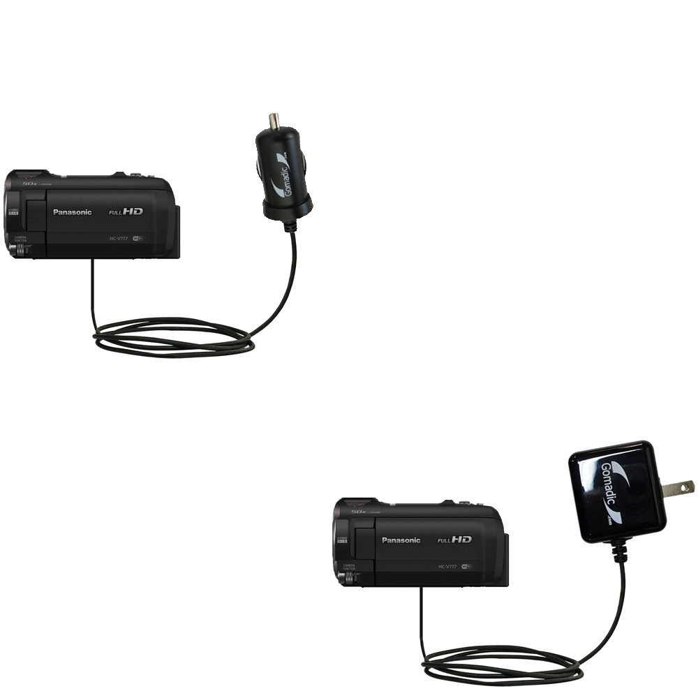 Car & Home Charger Kit compatible with the Panasonic HC-V770 / HC-V777