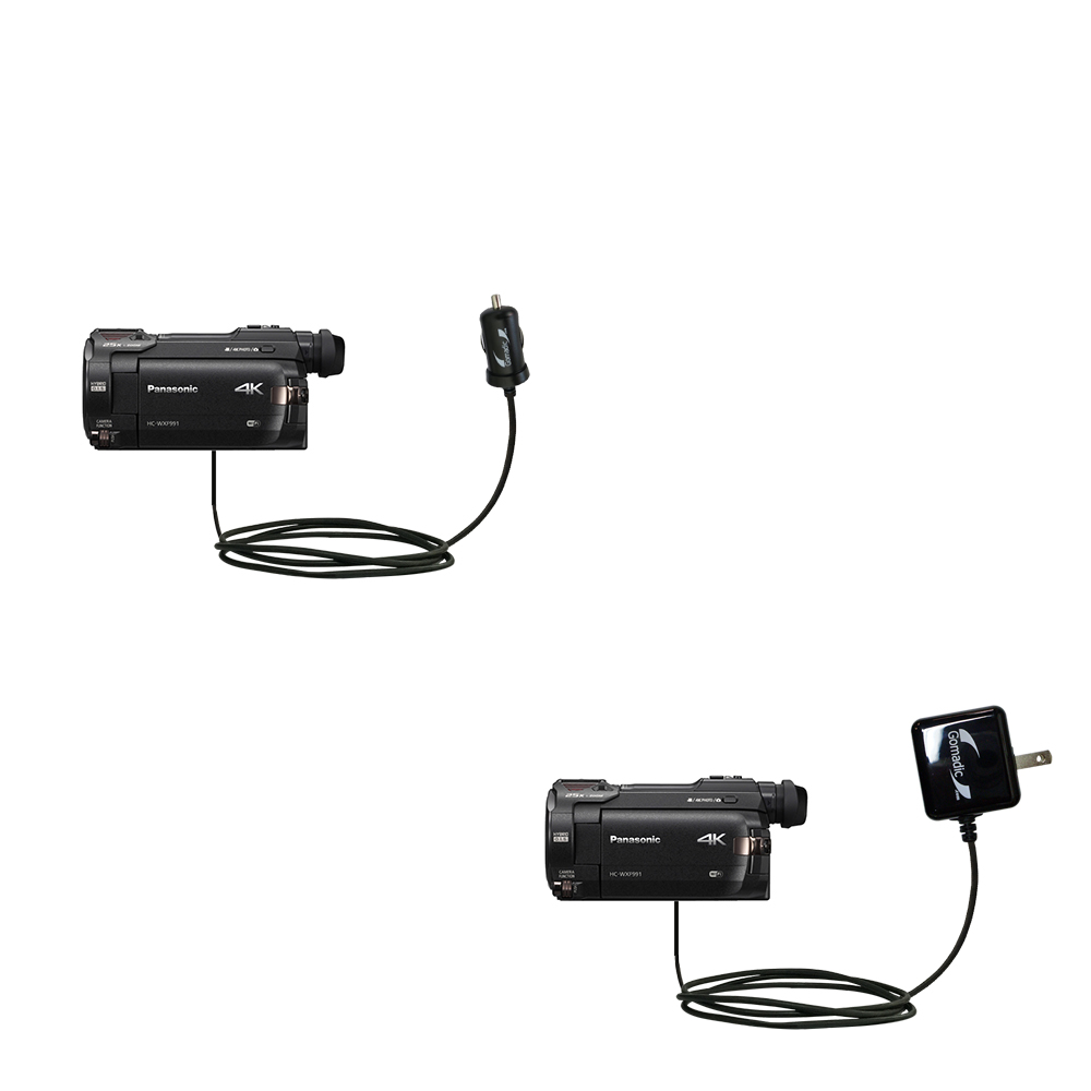 Car & Home Charger Kit compatible with the Panasonic HC-VX981