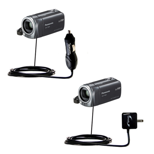 Car & Home Charger Kit compatible with the Panasonic HDC-TM41 Camcorder