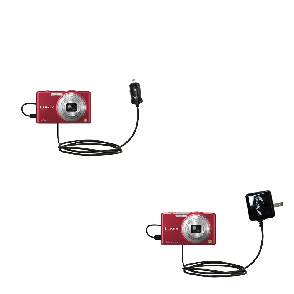 Car & Home Charger Kit compatible with the Panasonic Lumix DMC-SZ1R