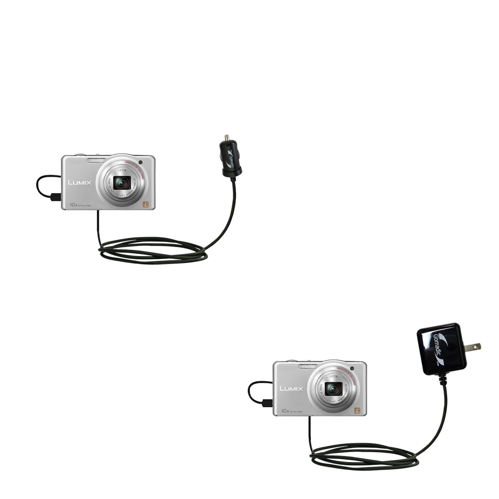 Car & Home Charger Kit compatible with the Panasonic Lumix DMC-SZ3W