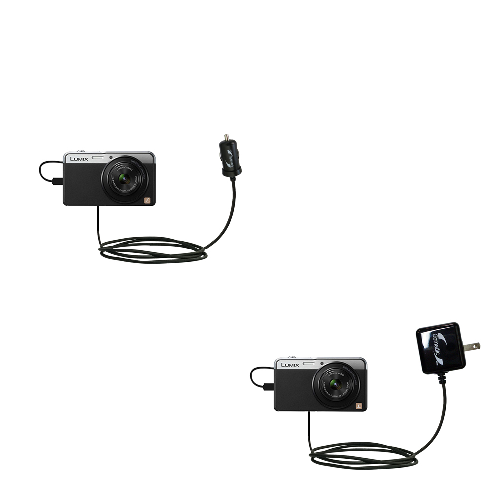 Car & Home Charger Kit compatible with the Panasonic Lumix DMC-XS3