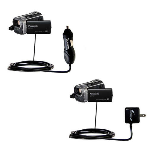 Car & Home Charger Kit compatible with the Panasonic SDR-T70 Camcorder