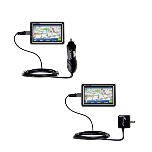 Car & Home Charger Kit compatible with the Pharos Drive 250n