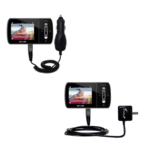 Car & Home Charger Kit compatible with the Philips Aria (All GB Versions)