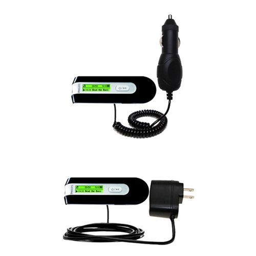 Car & Home Charger Kit compatible with the Philips GoGear SA2101/37
