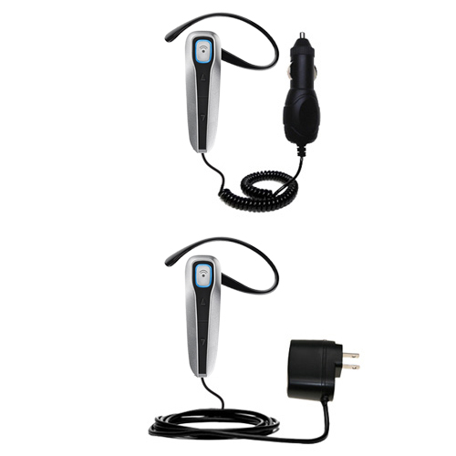 Car & Home Charger Kit compatible with the Plantronics Discovery 655