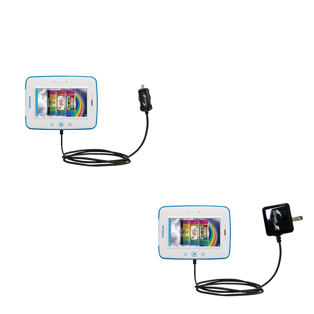 Car & Home Charger Kit compatible with the Polaroid Kids PTAB750