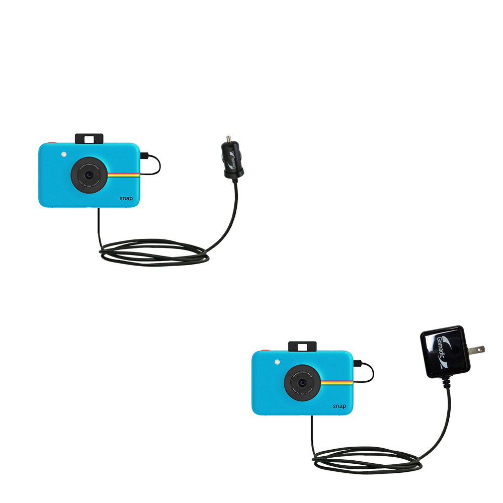 Car & Home Charger Kit compatible with the Polaroid Snap