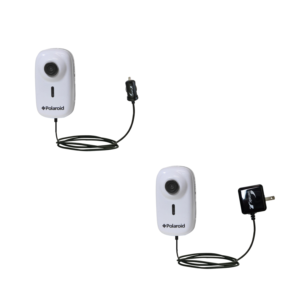 Car & Home Charger Kit compatible with the Polaroid XS10