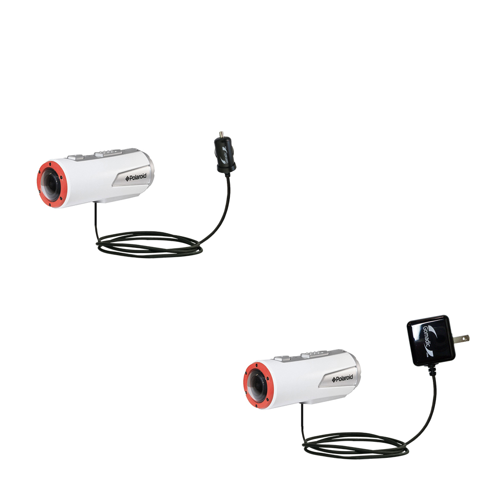 Car & Home Charger Kit compatible with the Polaroid XS100