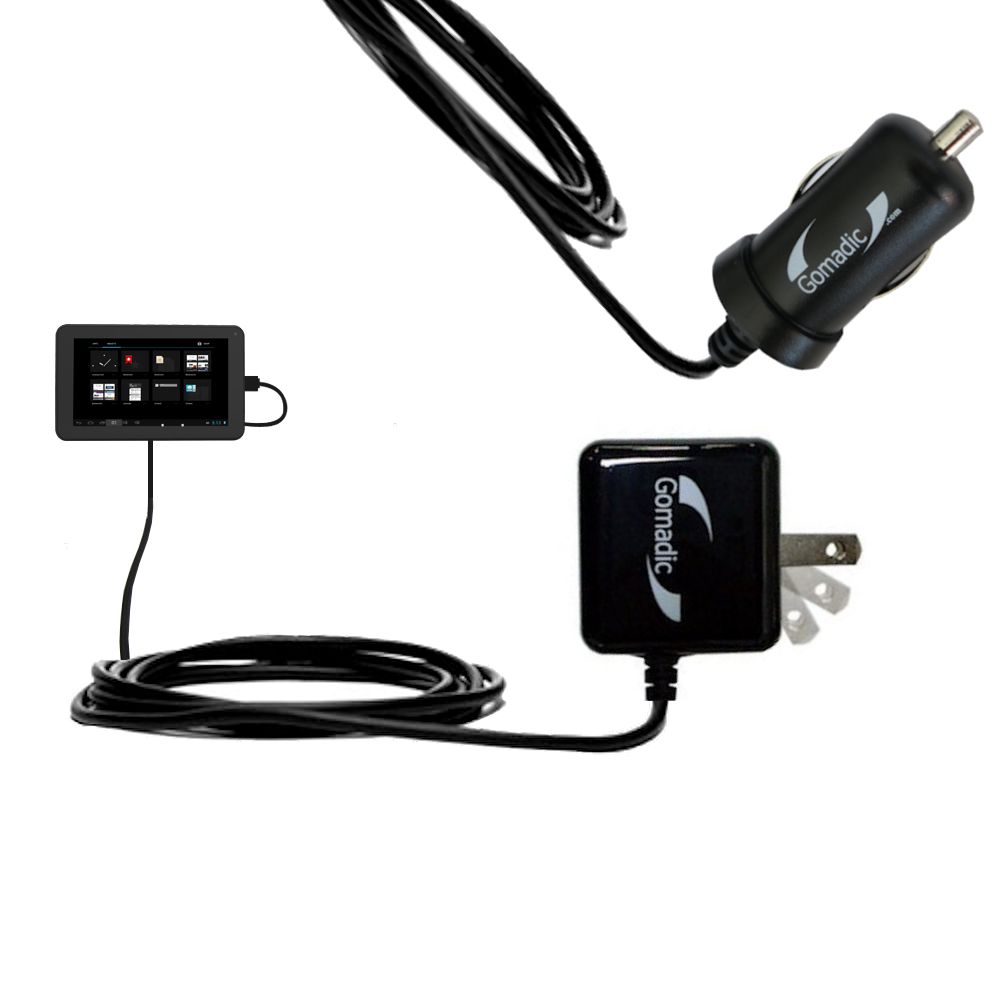Car & Home Charger Kit compatible with the Proscan  PLT7223 GK4 / GK6 Tablet