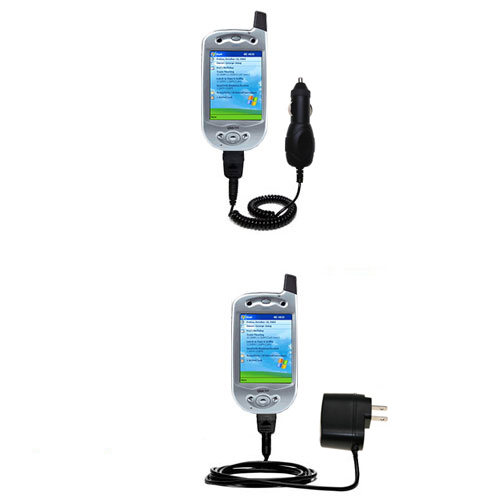 Car & Home Charger Kit compatible with the Qtek 1010