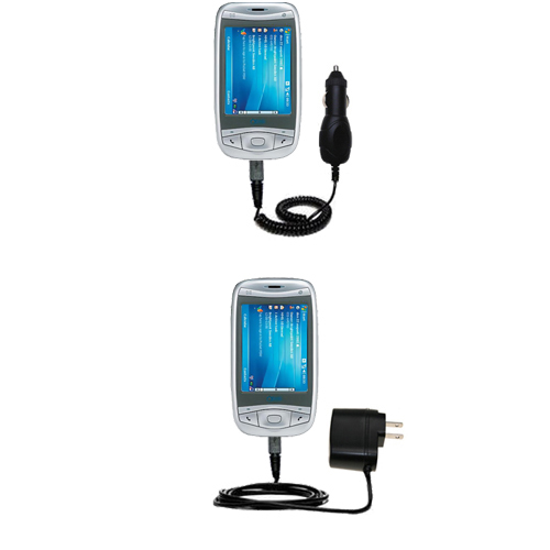 Car & Home Charger Kit compatible with the Qtek 9100