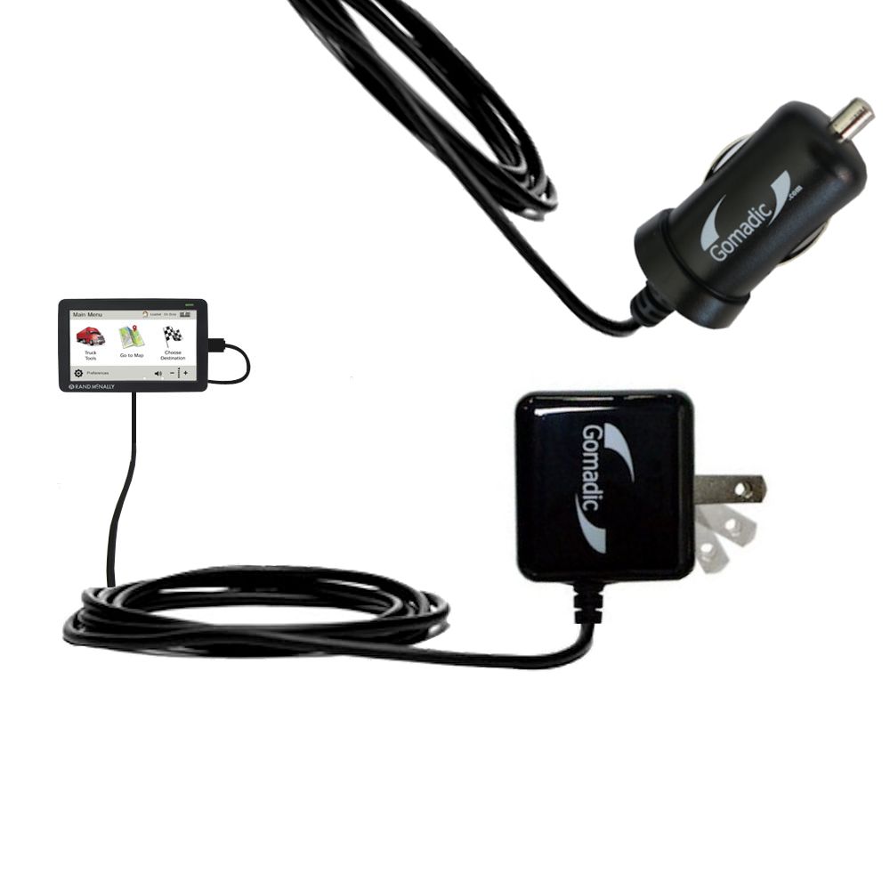 Car & Home Charger Kit compatible with the Rand McNally RVND 7725 / 7730 / 7735 LM