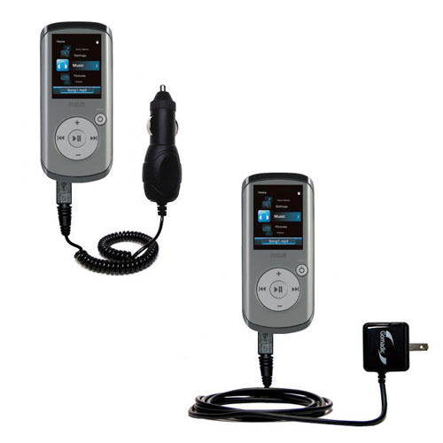 Car & Home Charger Kit compatible with the RCA M4202 OPAL Digital Media Player