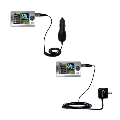 Car & Home Charger Kit compatible with the RCA X3000 LYRA Media Player