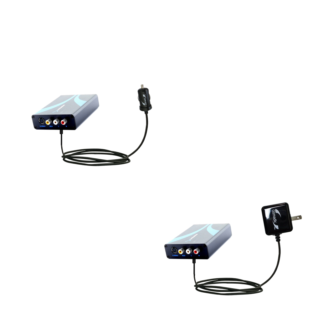 Car & Home Charger Kit compatible with the Sabrent HDMI AV Converter
