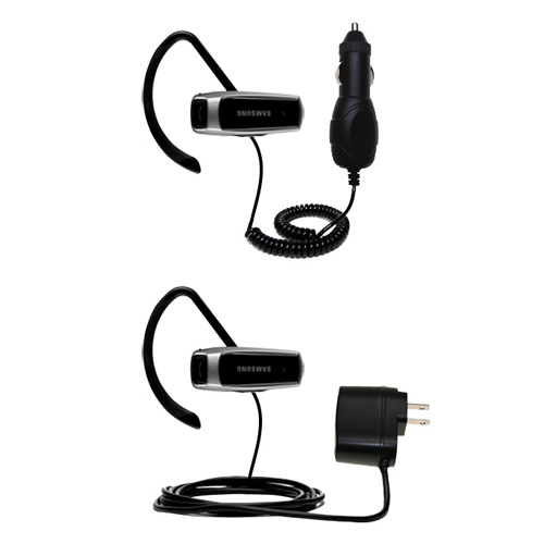 Car & Home Charger Kit compatible with the Samsung Bluetooth Headset 180