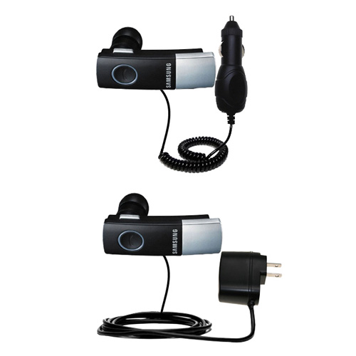 Car & Home Charger Kit compatible with the Samsung Bluetooth Headset WEP410