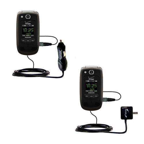 Car & Home Charger Kit compatible with the Samsung Convoy 2