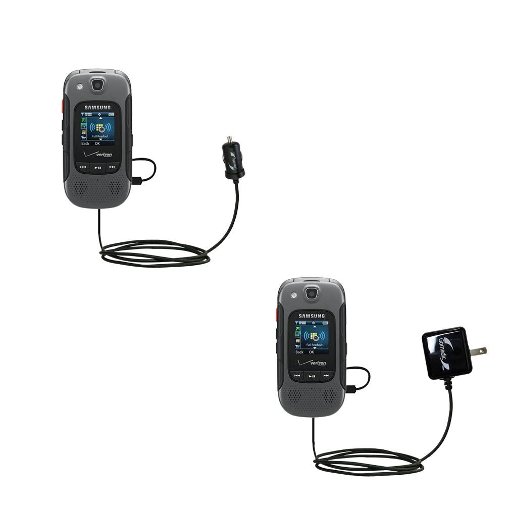 Car & Home Charger Kit compatible with the Samsung Convoy 3