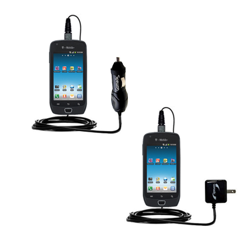 Car & Home Charger Kit compatible with the Samsung Exhibit 4G