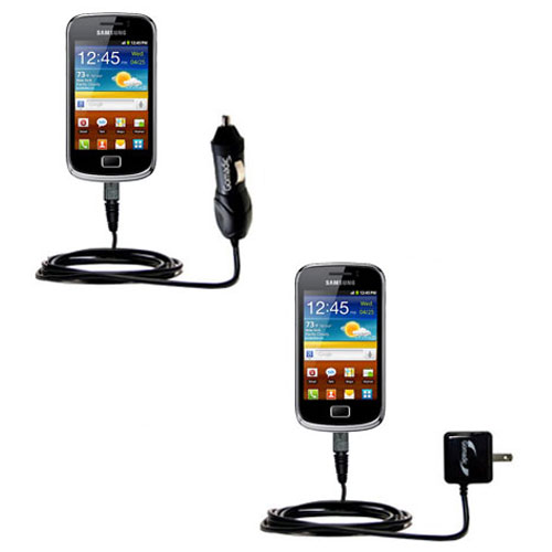 Car & Home Charger Kit compatible with the Samsung Galaxy Ace Plus