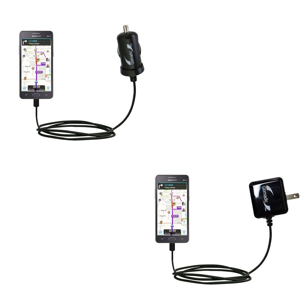 Car & Home Charger Kit compatible with the Samsung Galaxy Grand Prime