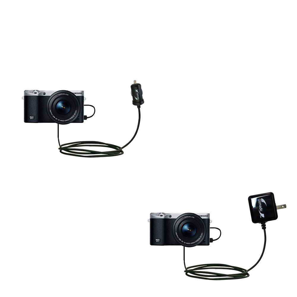 Car & Home Charger Kit compatible with the Samsung Galaxy NX500