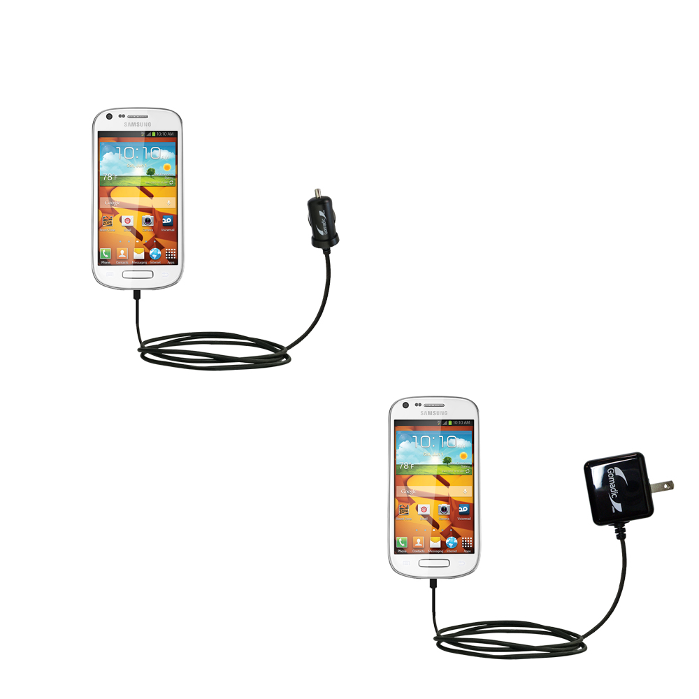Car & Home Charger Kit compatible with the Samsung Galaxy Prevail 2
