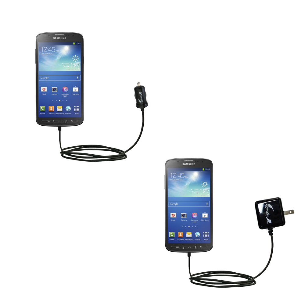 Car & Home Charger Kit compatible with the Samsung Galaxy S 4 Active