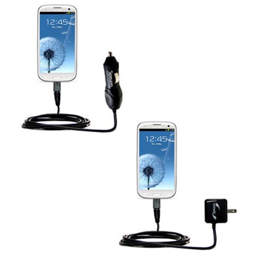 Car & Home Charger Kit compatible with the Samsung Galaxy S III