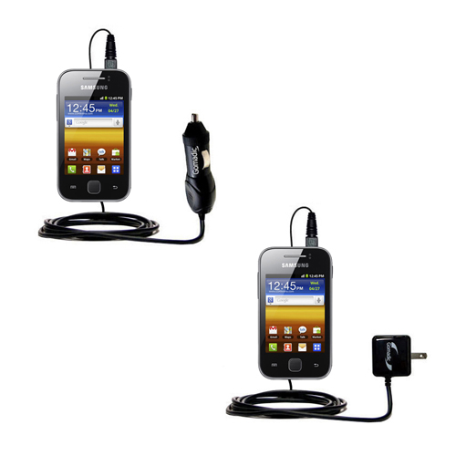 Car & Home Charger Kit compatible with the Samsung Galaxy Y