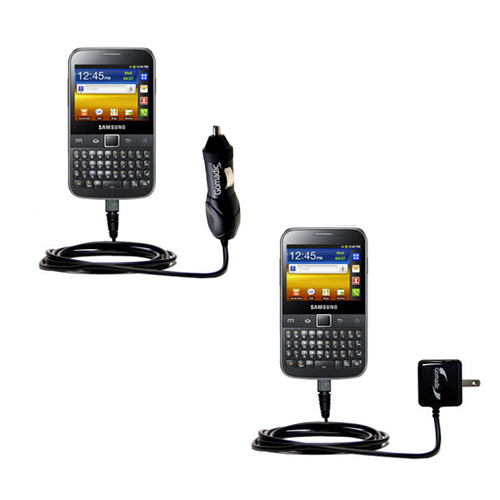 Car & Home Charger Kit compatible with the Samsung Galaxy Y Pro