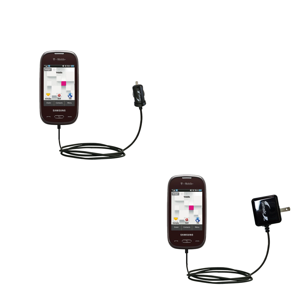 Car & Home Charger Kit compatible with the Samsung Gravity Q