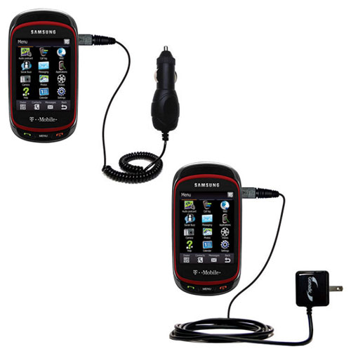 Car & Home Charger Kit compatible with the Samsung Gravity SGH-T669